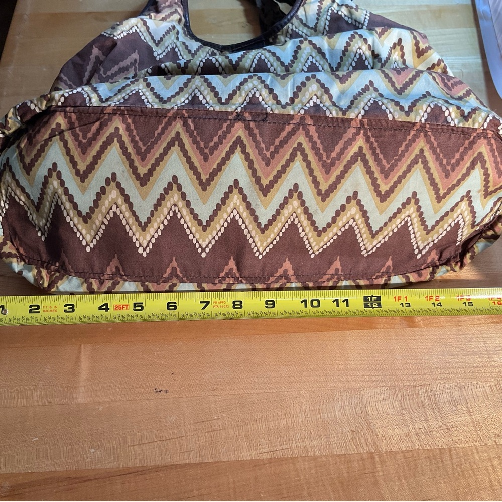 Banana Republic Woven Textile Safari Tote Bag Leather Handles Festival Boho - Picture 13 of 15
